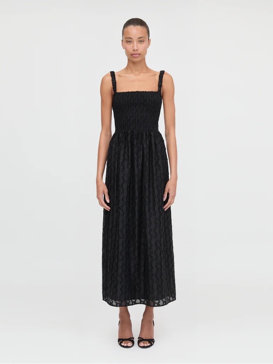 Hill House Dresses & Skirts - Hill House Home Anita Nap Dress Black Fil Coupé Smocked XS